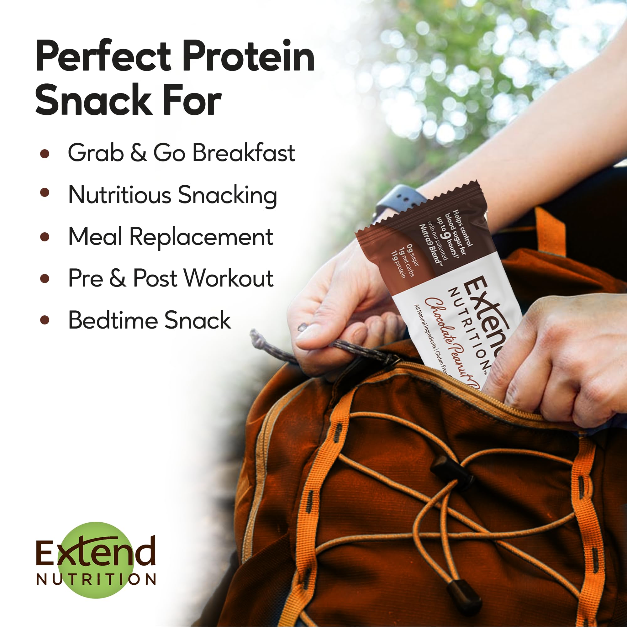 Sugar Free Protein Bars - Keto, Low Carb, High Protein & Fiber for Energy & Hunger Control - Chocolate Peanut Butter (12 Pack) - Perfect for Diabetics & Healthy Snacking