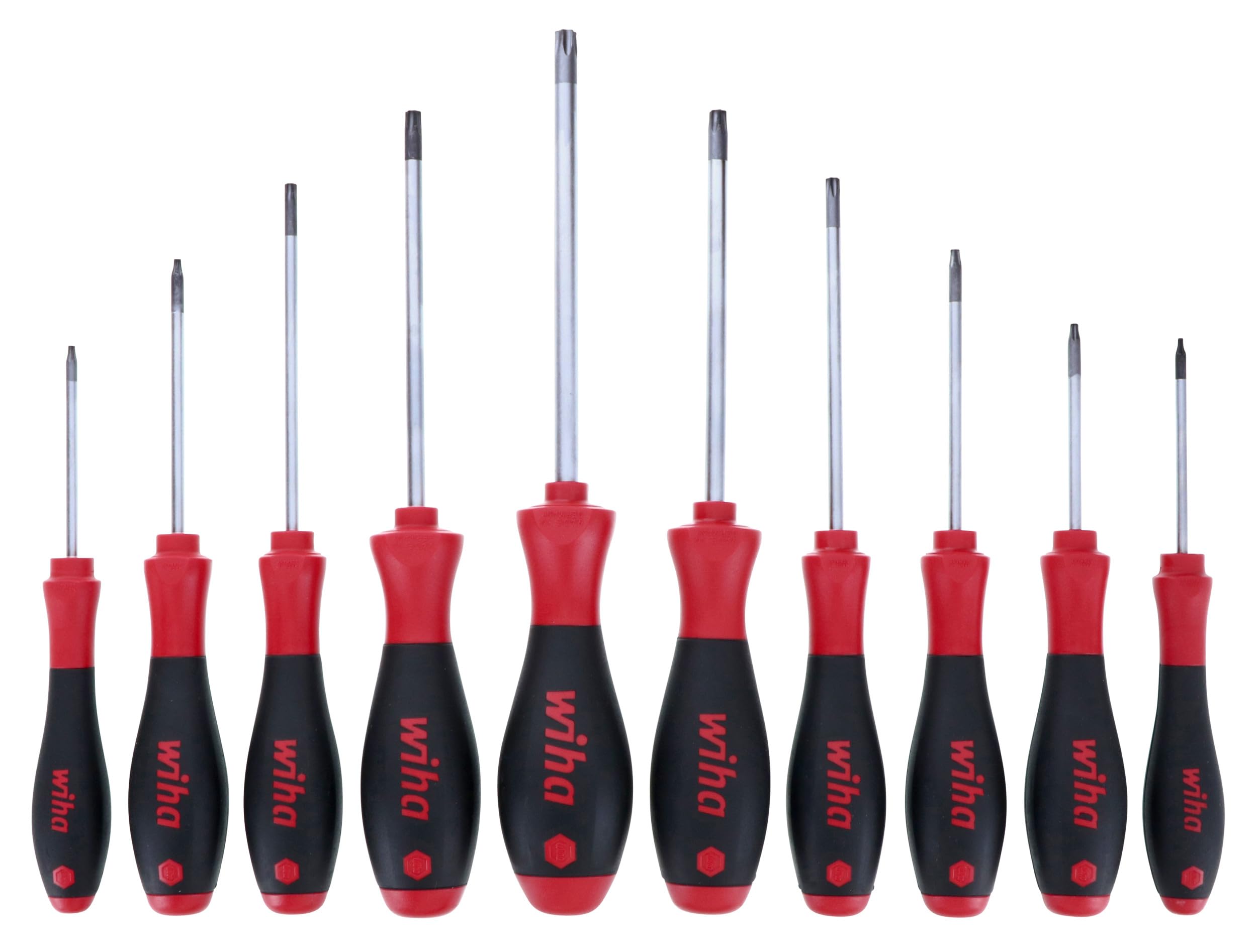 Wiha 36259 10-Piece Tamper Resistant Torx Driver Set (T7s-T40s) - Professional Screwdriver Kit for Electronics, Automotive & Home Repairs