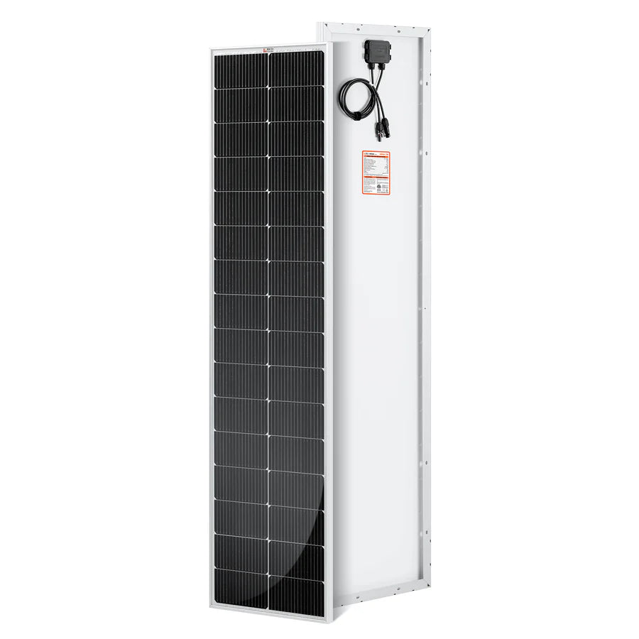 Rich Solar MEGA 130 Watt Slim Monocrystalline Solar Panel - High Efficiency Portable Solar Charger for RV, Boat, Camping & Off-Grid Power