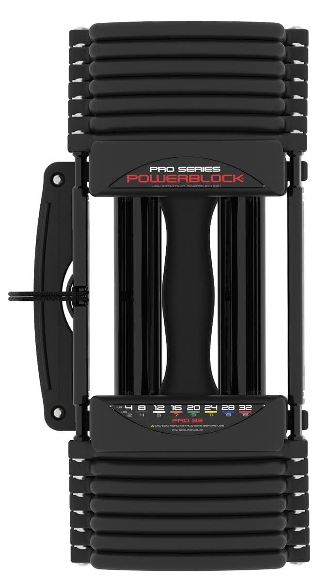 PowerBlock Commercial Pro Series 32 Adjustable Dumbbell Set - Home Gym Strength Training Equipment for Weight Lifting & Fitness Workouts