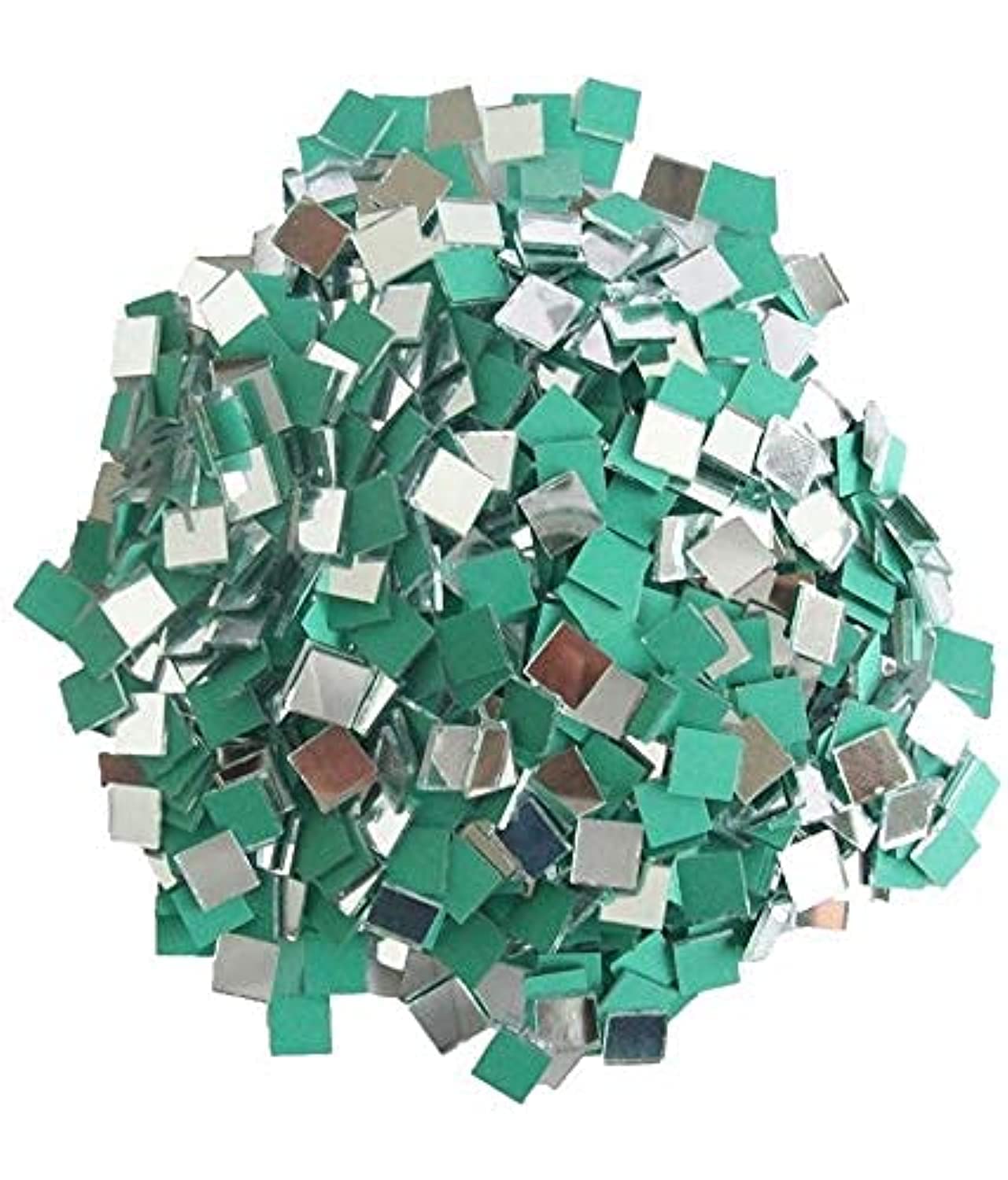 Sahoji 1600pcs 9MM Square Silver Mirror Glass Beads for DIY Jewelry Making, Scrapbooking, and Craft Projects - Perfect for Necklaces, Bracelets, and Home Decor