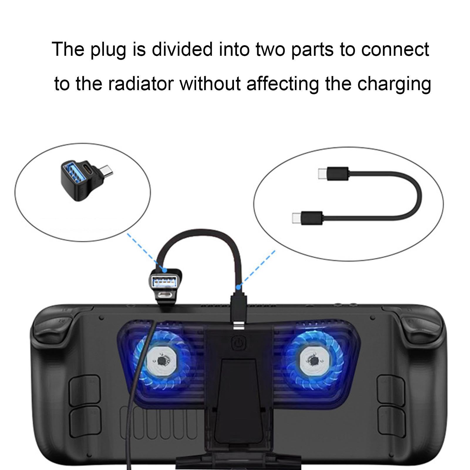 USB C Male to USB Female Adapter - 2-in-1 USB C to USB Converter with 100W PD Fast Charging, Right Angle OTG Adapter for Laptop, PC, Phone, Tablet | Perfect for Travel, Office & Home Charging