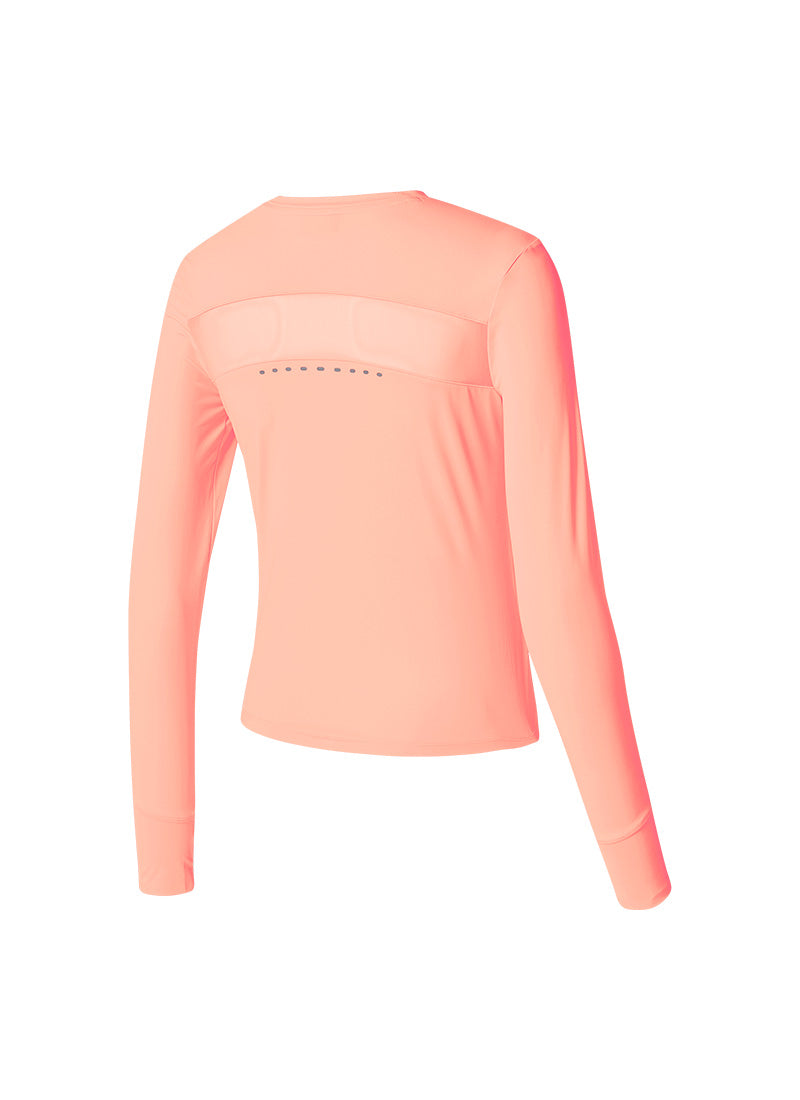 RX Mesh Mix Finger Hole Long Sleeve Workout Shirt - Breathable Gym Top for Women & Men - Perfect for Yoga, Running & Outdoor Sports
