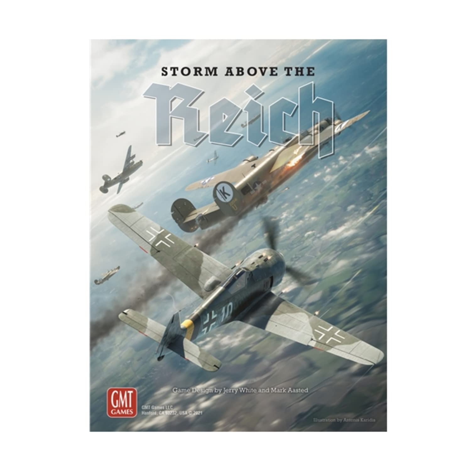 Storm Above The Reich - WWII Air Combat Strategy Board Game by GMT Games | 1-2 Players | 30-60 Min Playtime | Perfect for Game Nights & Family Gatherings | Ages 14+ | English Version | Great for History Buffs & Strategy Lovers
