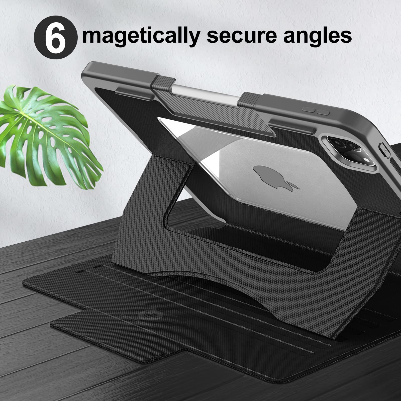 OCYCLONE iPad Pro 11 Inch Case (4th/3rd/2nd/1st Gen 2022-2018) - Magnetic Stand with 6 Viewing Angles, Apple Pencil Holder & Auto Sleep/Wake - Protective Cover for iPad Pro 11