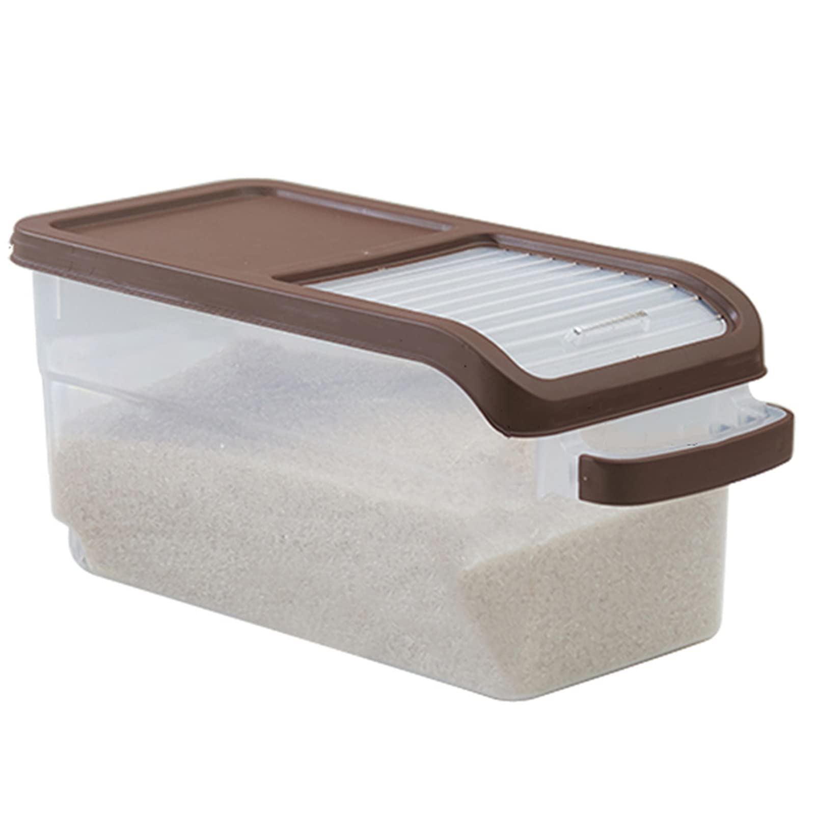 15Kg Airtight Rice Storage Container with Wheels - Large Kitchen Food Organizer for Flour, Grains & Dry Goods - BPA-Free Plastic Pantry Dispenser with Lids - Perfect for Home, Restaurant & Bulk Food Storage