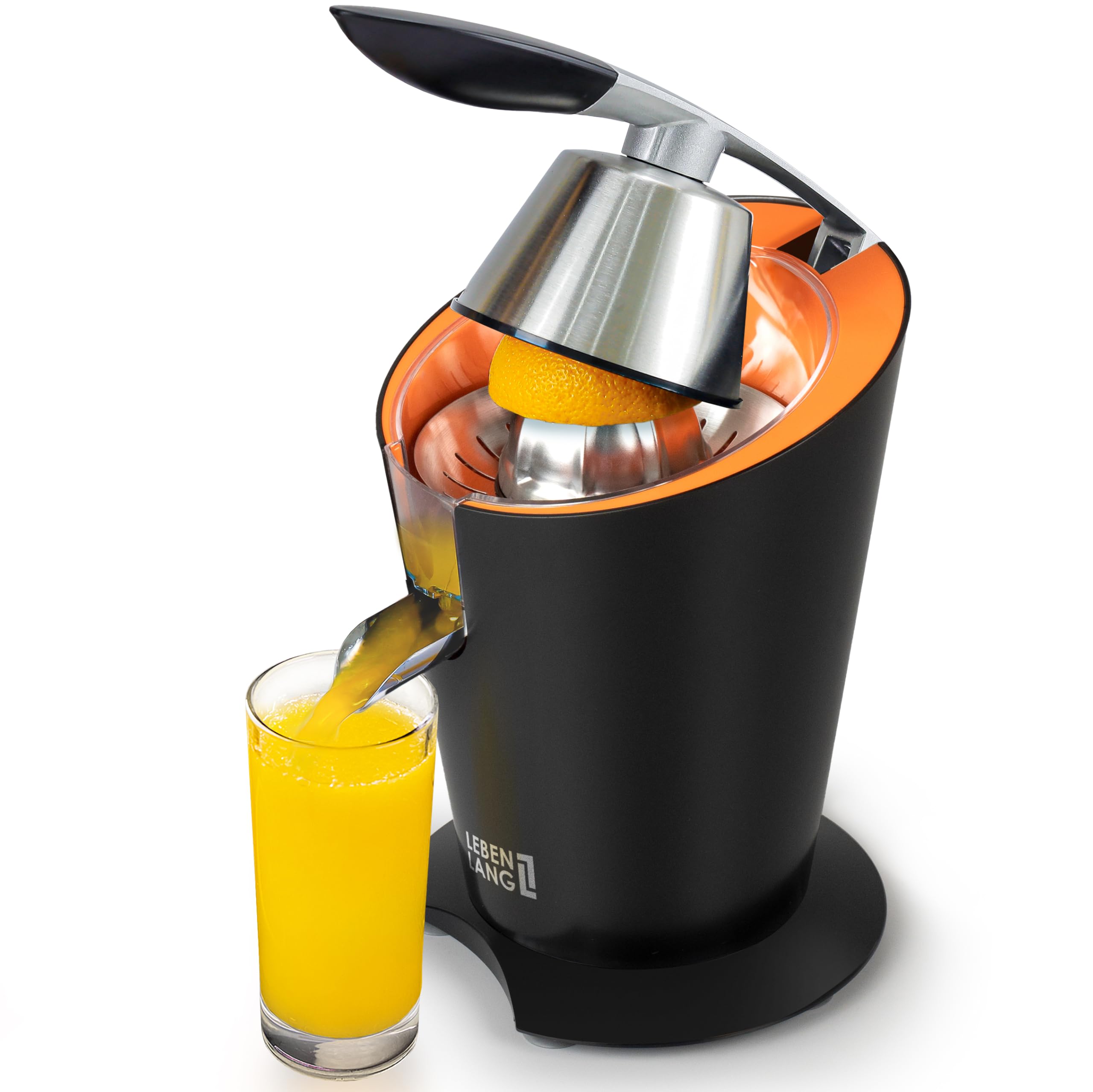 600W Electric Citrus Juicer with Stainless Steel Cone & BPA-Free - Professional Orange Juicer Machine for Fresh Juice - Perfect for Home, Restaurants, and Healthy Lifestyles