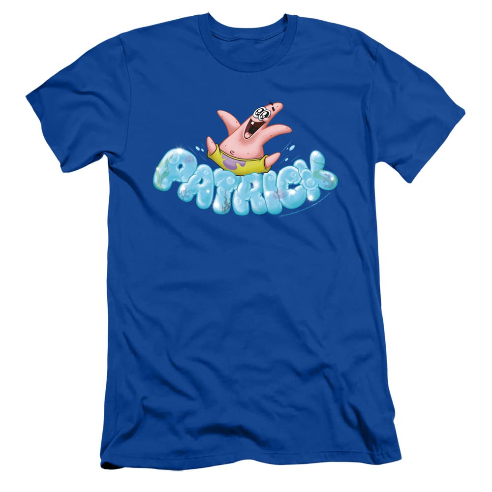 Spongebob Happy Go Lucky Patrick T-Shirt - Unisex Slim Fit Adult Tee - Perfect for Casual Wear, Cosplay & Gifts