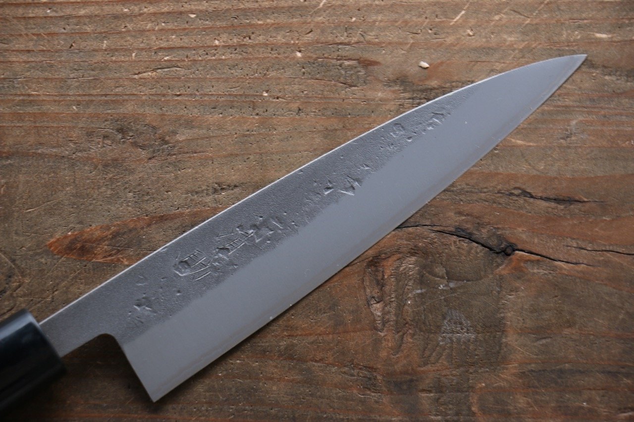 Premium Seisuke Blue Steel No.2 Nashiji Japanese Chef Knives Set - Gyuto, Santoku & Petty Knives for Professional Cooking & Home Kitchen Use