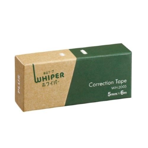 Whisper Paper Correction Tape - 5 Pack, Smooth & No-Residue White Out Tape for Office, School, Homework - Perfect for Documents, Notebooks, and Exams