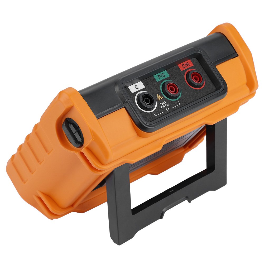 MS2302 Digital Grounding Meter Tester - 0-4K Ohm Resistance Measurement with 100 Groups Data Logging - Perfect for Electrical Safety Testing, Industrial Maintenance and Home DIY Projects