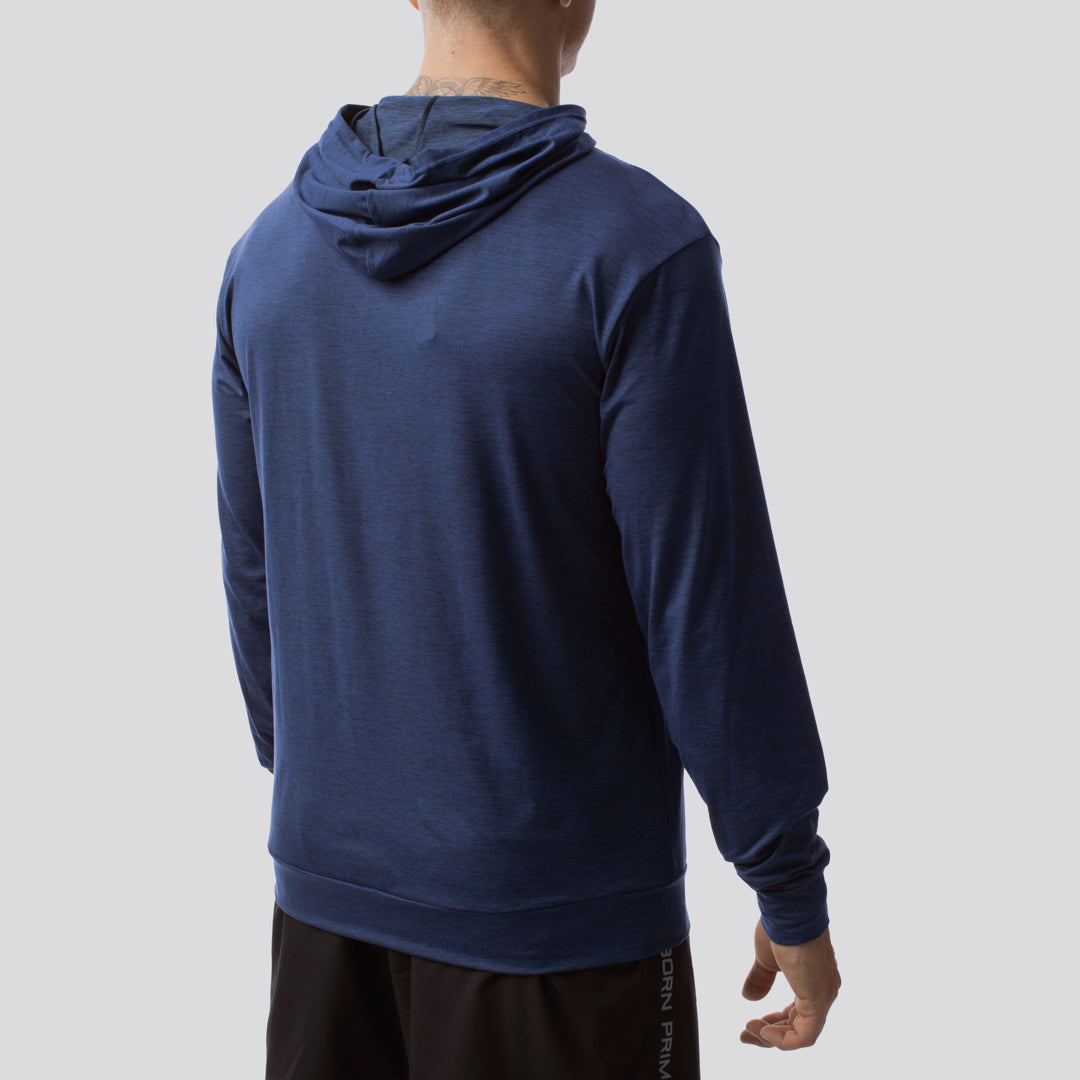 Premium Athleisure Hoodie for Women & Men - Comfortable Navy Blue Pullover for Gym, Yoga & Casual Wear