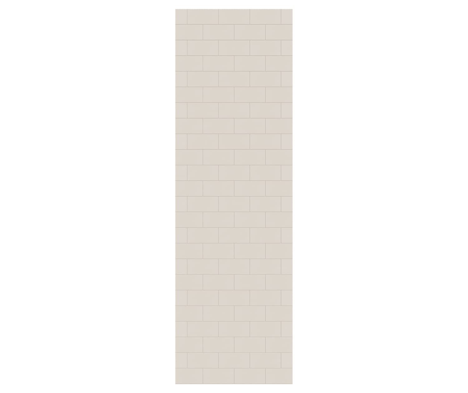 32 x 96 Swanstone Metro Subway Tile Glue-Up Bathtub and Shower Single Wall Panel - Waterproof Bathroom Wall Panel for Easy DIY Installation, Perfect for Bathroom Renovation and Shower Surrounds