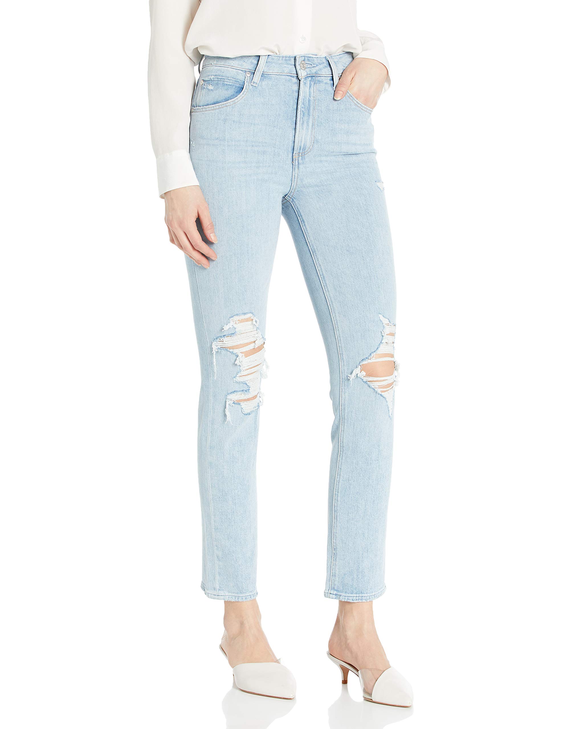 PAIGE Women's Sarah Slim Fit Stretch Denim Jeans - High Waist Skinny Jeans for Women, Perfect for Casual Wear & Night Out