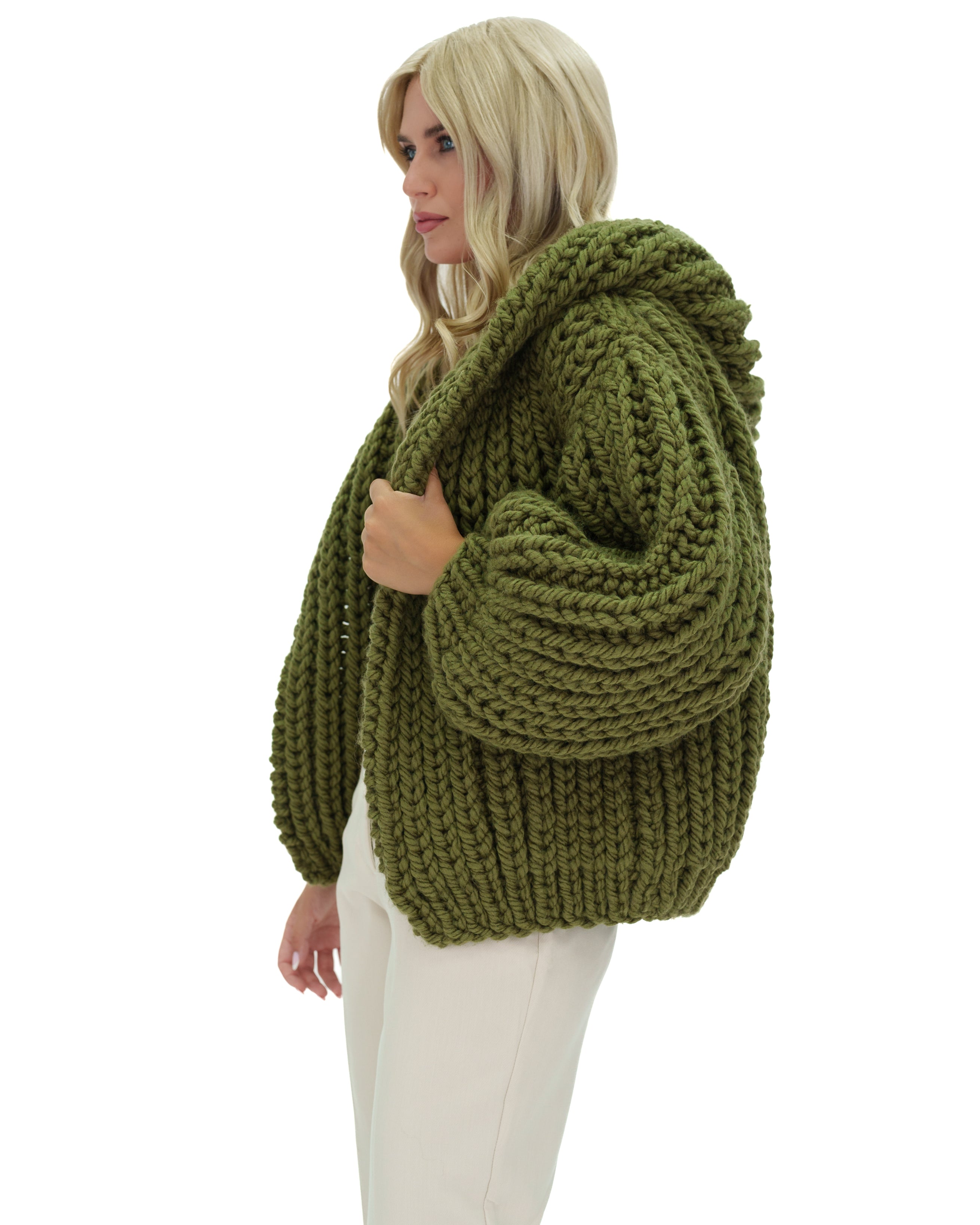 Stylish Hooded Chunky Cardigan for Women - Cozy Oversized Knit Sweater | Perfect for Fall, Winter & Casual Outfits