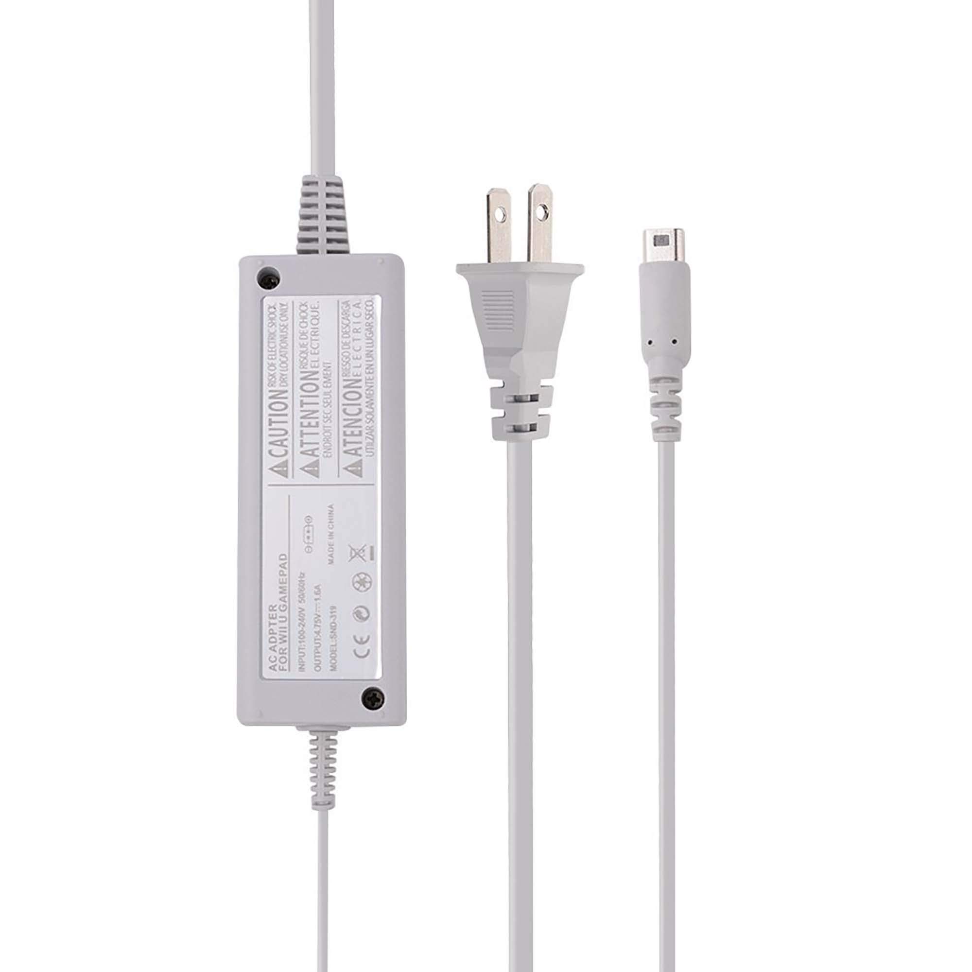 Original Nintendo Wii U Gamepad Charger - AC Power Adapter Replacement for Wii U Remote Controller | Perfect for Gaming Sessions & Travel Use