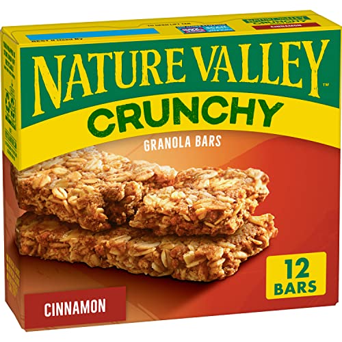 Nature Valley Crunchy Cinnamon Granola Bars 6-Pack for Hiking & Snacking