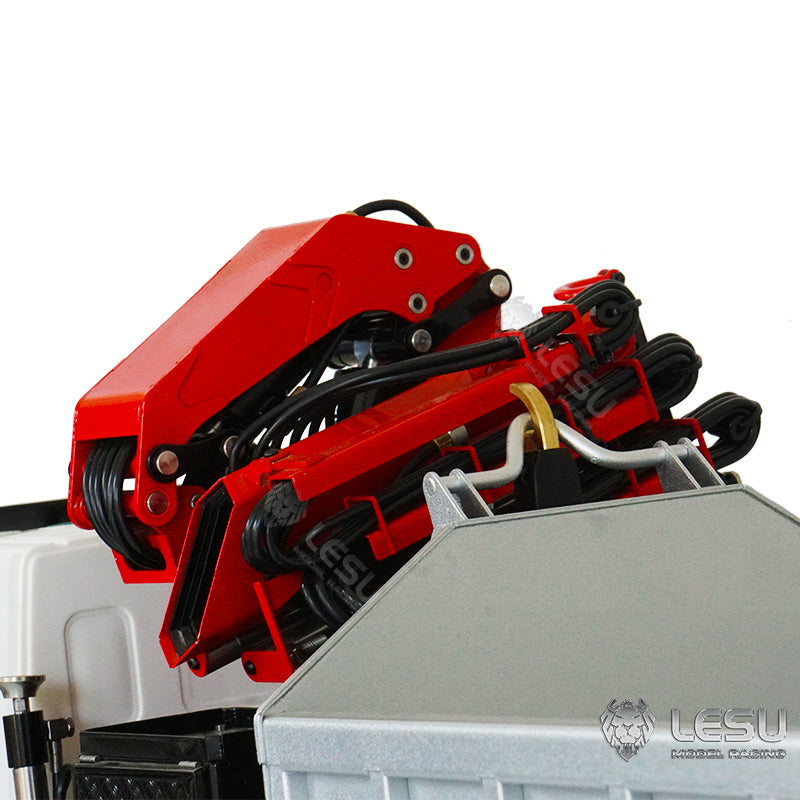 2-Speed LESU Remote Control Hydraulic Roll On/Off Dumper Crane - 1/14 Scale RC Tipper Truck with Locking Differential, Metal 8x8 Chassis & Gearbox - Perfect for Construction Site Simulation & RC Truck Enthusiasts