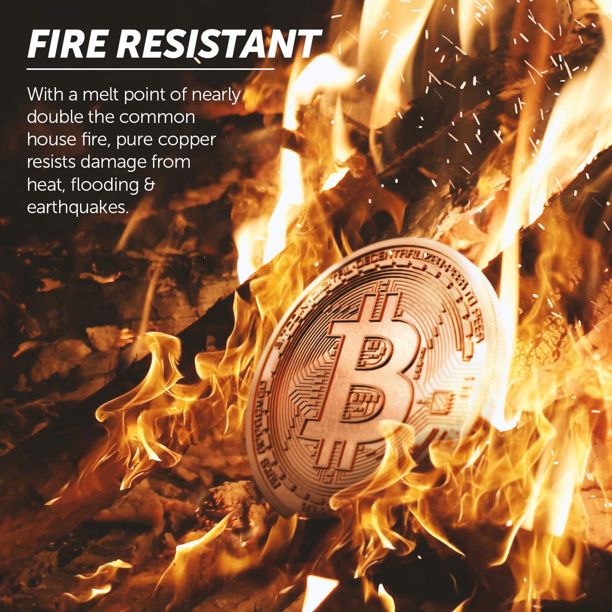 Binance Cold Storage Wallet - Secure Crypto Hardware Wallet for Offline Storage | Unhackable & Fireproof | 1oz 999 Pure Copper BNB Coin | Ideal for Long-Term Crypto Investors & Cold Storage Solutions