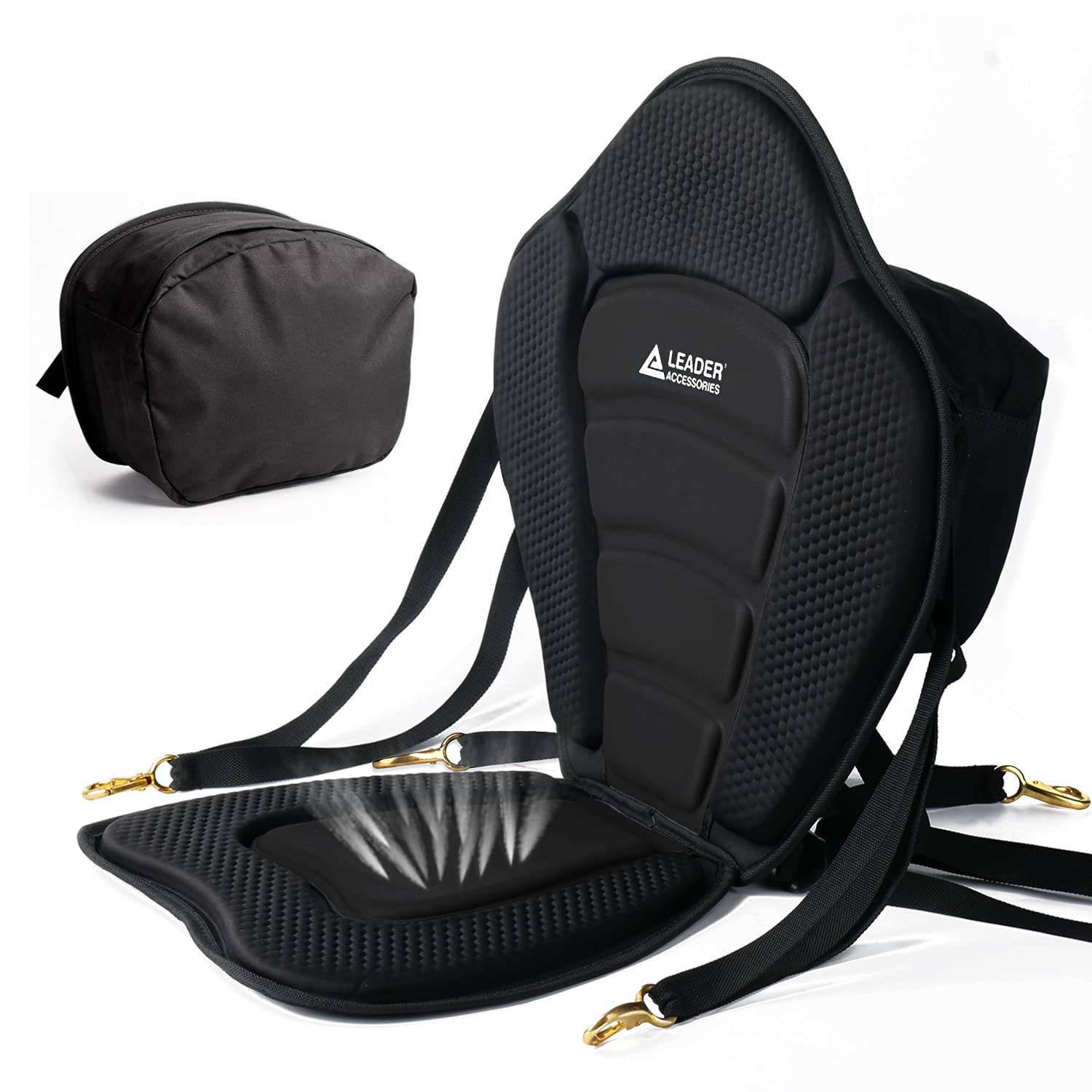 Premium Kayak Seat with Back Support - Universal Padded SUP Canoe Chair for Kayaking & Paddle Boarding