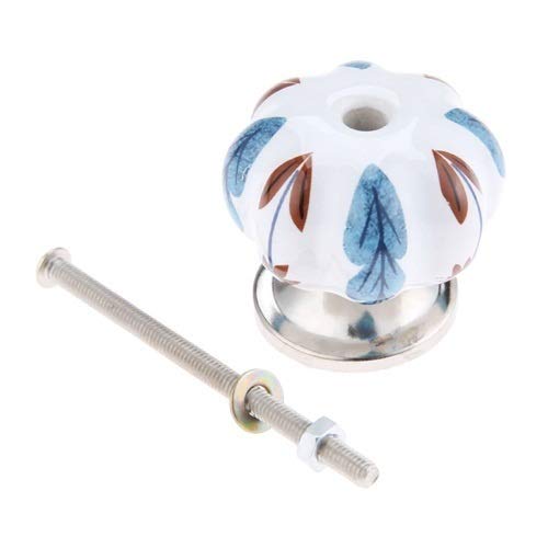 40mm Ceramic Cabinet Knobs and Handles - Vintage Style Drawer Pulls for Kitchen Cabinets, Dressers & Cupboards - Durable Furniture Hardware (Color C) - Perfect for Home Renovation & DIY Furniture Upgrade Projects
