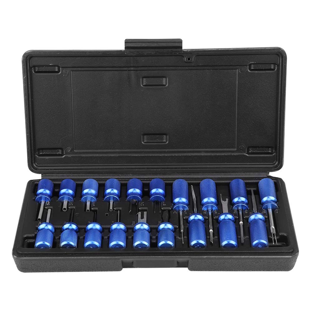19-Piece Universal Car Electrical Terminal Removal Tool Kit - Professional Connector Release Set for Automotive Wiring Repair & Maintenance | Ideal for Mechanics, DIY Enthusiasts & Auto Electrical Work