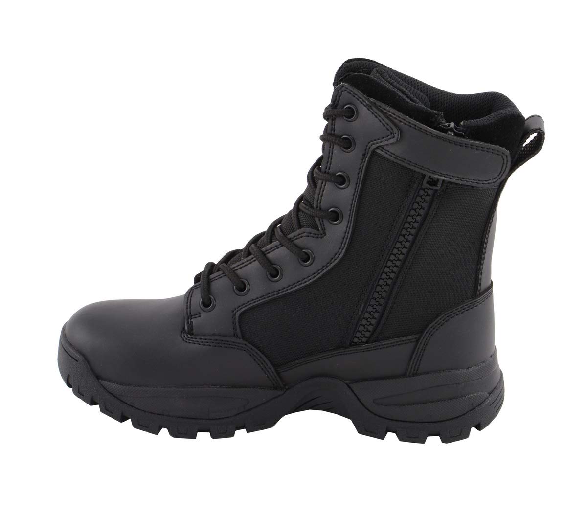 Milwaukee Performance Women's Tactical Boots with Side Zipper - Durable Work Boots for Construction, Hiking & Outdoor Activities