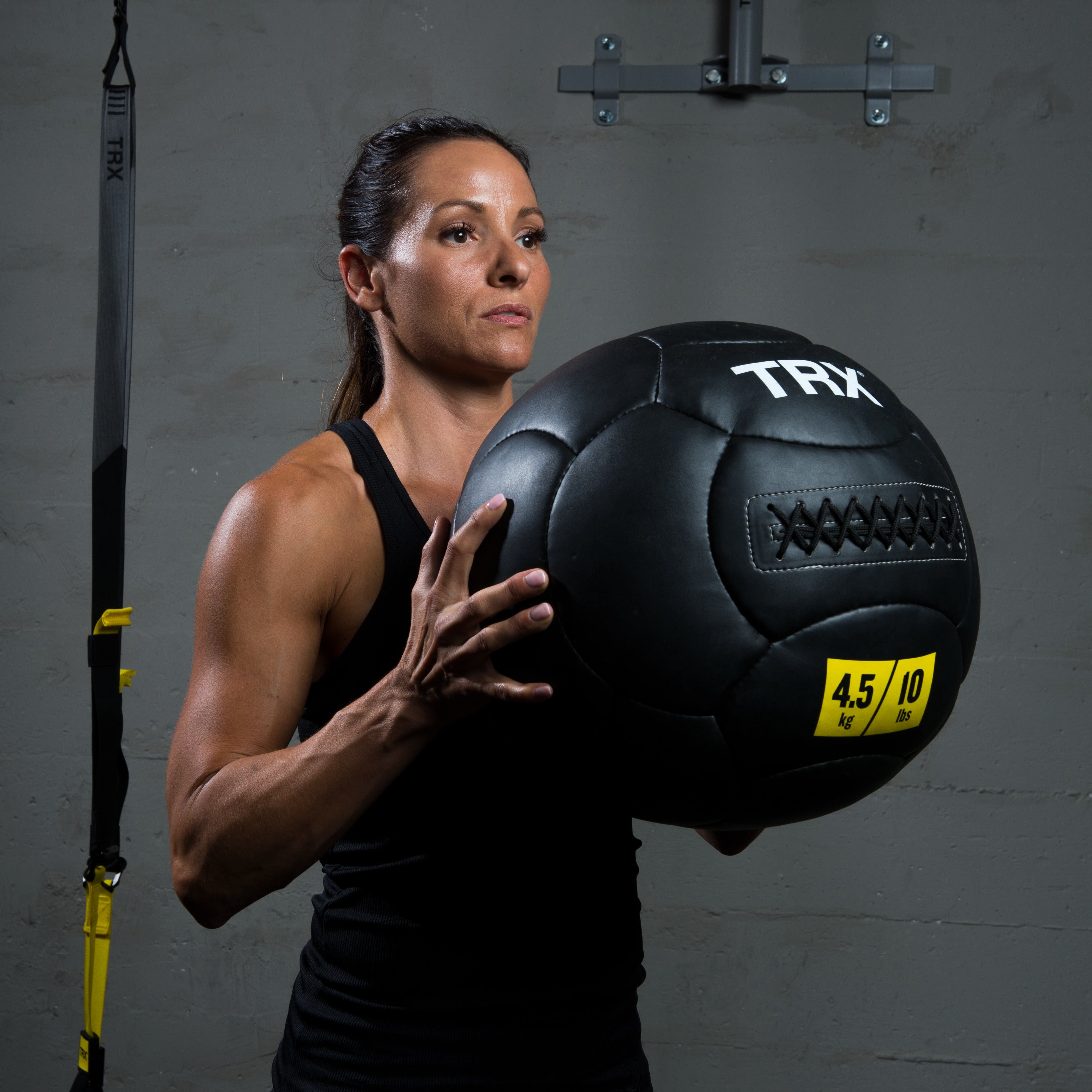 TRX 14 Wall Ball 18lbs - Heavy Duty Medicine Ball for CrossFit, Strength Training & Home Workouts - Perfect for Gym, Fitness & Functional Training