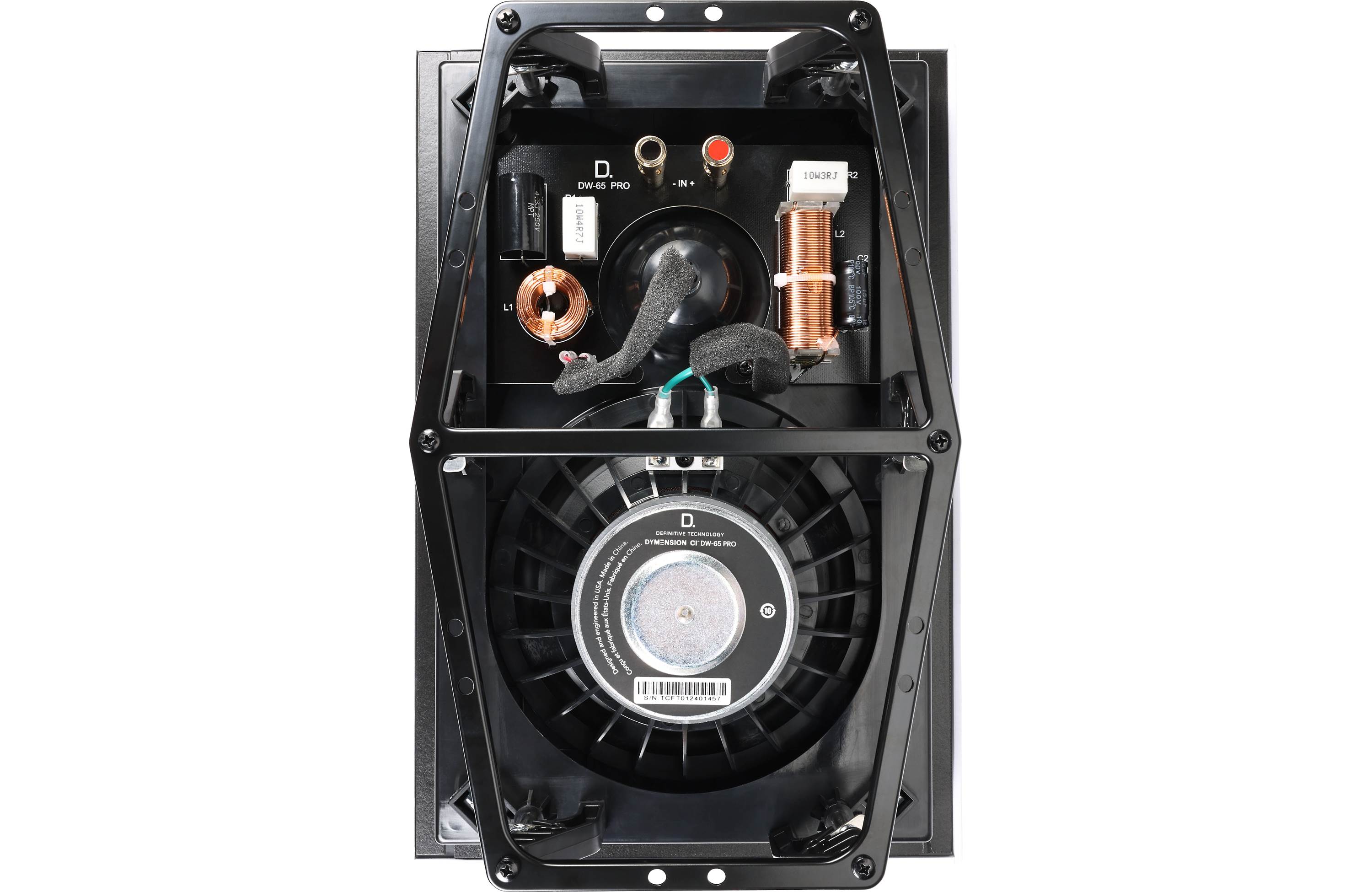 Definitive Technology Dymension DW 65 PRO 6.5 Inch In-Wall Speaker - High Performance Home Theater & Surround Sound System for Living Room, Bedroom, Office (Single Speaker)