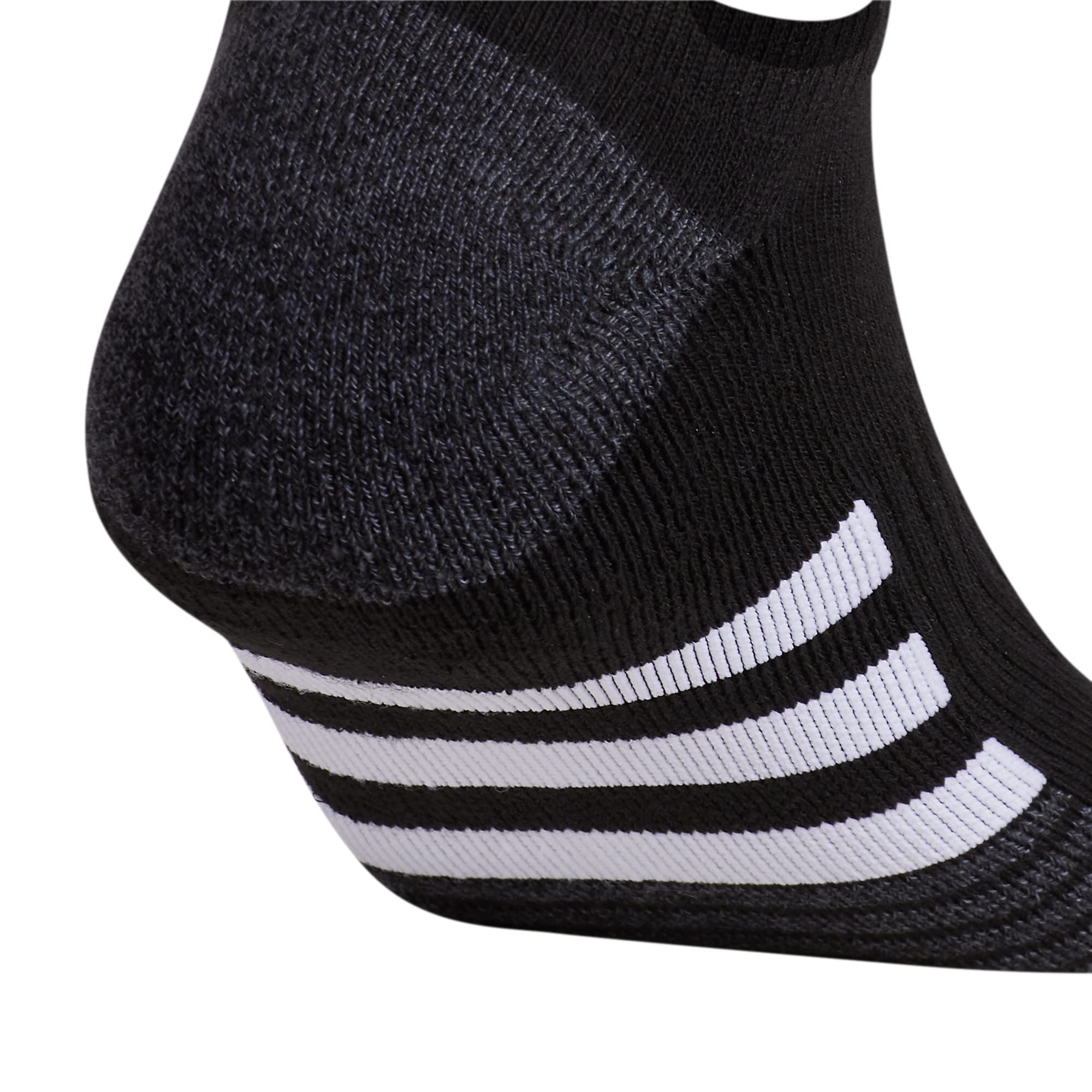 adidas Men's Cushioned No Show Socks - 3 Pairs Low Profile Arch Support Compression Athletic Socks for Running, Gym & Everyday Wear