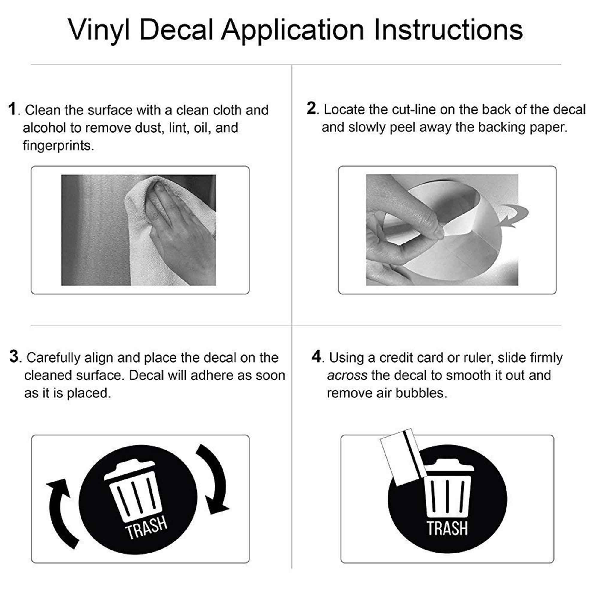 Eco-Friendly Recycle Trash Compost Vinyl Stickers Set of 3 - Durable Waterproof Decals for Laptops, Water Bottles & Notebooks | Perfect for Home, Office & School Organization