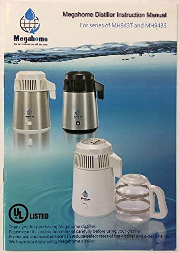 Stainless Steel Countertop Water Distiller with Glass Collection - Pure Water for Home, Office, and Emergency Preparedness
