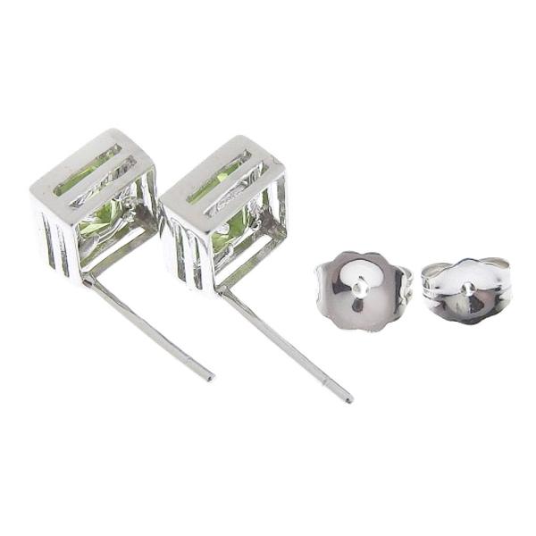 18K & 14K Gold Peridot Natural Olivine Ladies' Earrings - Vintage Silver Dangle Earrings for Women - Perfect for Weddings, Parties & Special Occasions