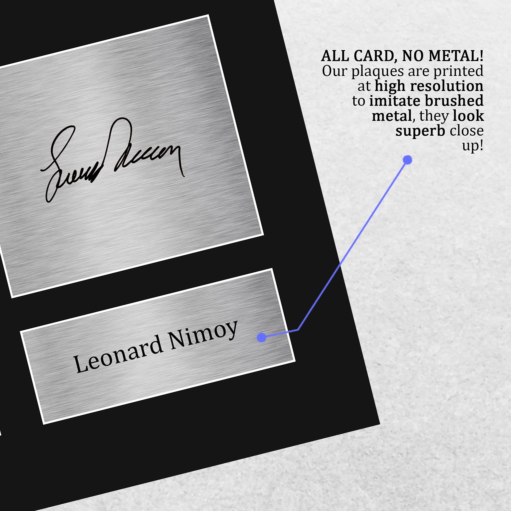 Leonard Nimoy Star Trek Autographed Photo - Signed Collectible Memorabilia for TV Show Fans - US Letter Size - Perfect for Home Decor, Office Display & Trekkie Gifts