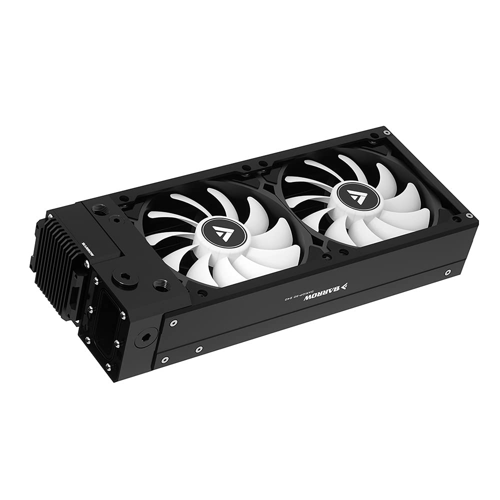 Barrow 360 240-Piece Water Cooling Kit with 17W Pump, 120mm Radiator & Fan - Complete PC Liquid Cooling System for Gaming Rigs (240mm Black) - Perfect for High-Performance PC Builds and Overclocking
