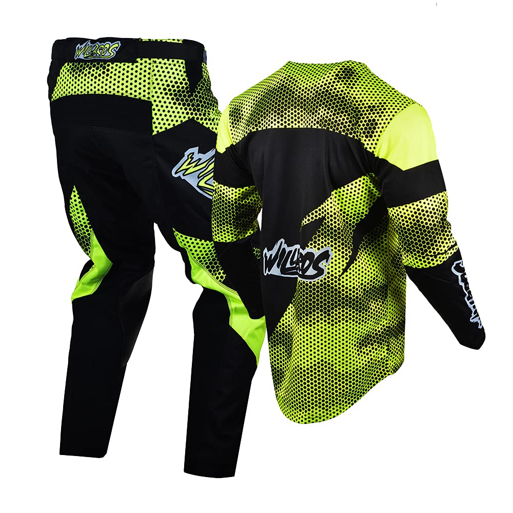 MX Jersey & Pant Combo - Men's Motocross Gear Set for Cycling, Motorcycle & Dirt Bike Racing - Breathable Offroad Racewear for Mountain Biking & Trail Riding - Perfect for Motocross Competitions & Outdoor Adventures