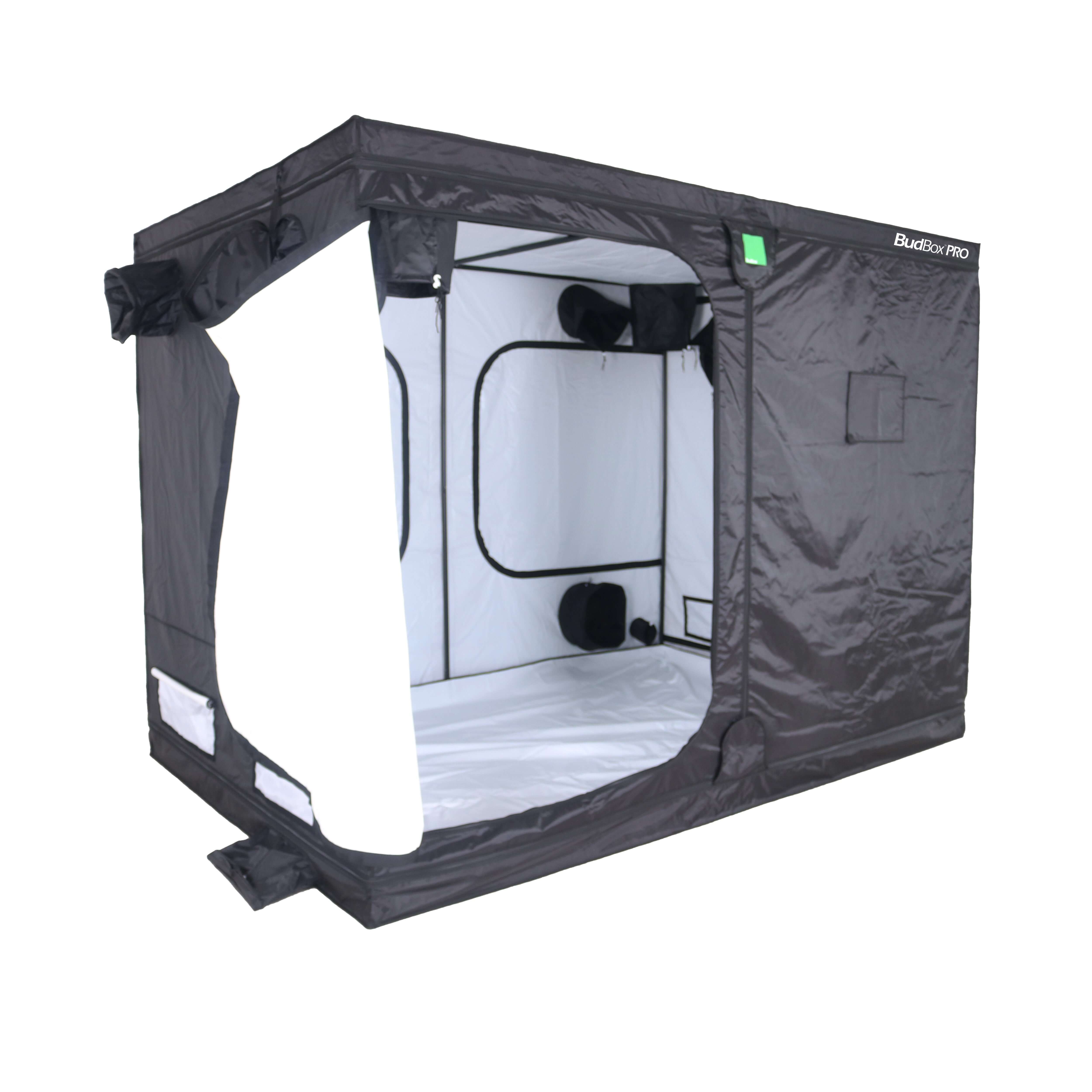 BudBox Pro Titan 1 Plus HL White Grow Tent 200x300x220cm (6'6x10'x7'4) - Durable Indoor Hydroponic Grow Room for Plants & Seedlings