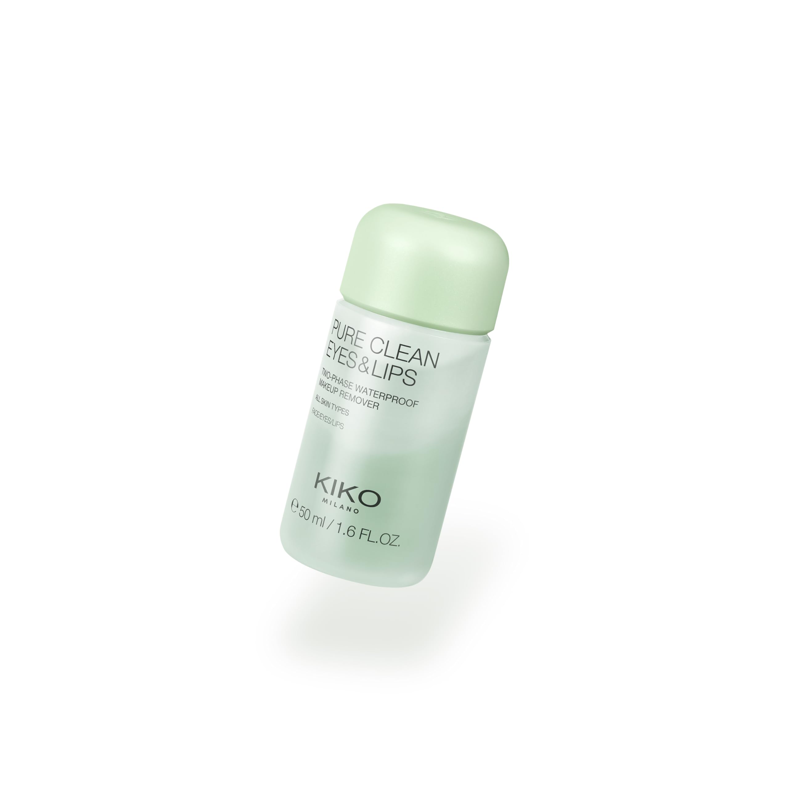 KIKO Milano Pure Clean Eyes & Lips Mini - Biphasic Makeup Remover for Eyes & Lips - Travel Size | Gentle & Effective for Sensitive Skin | Perfect for Travel & On-the-Go Makeup Removal