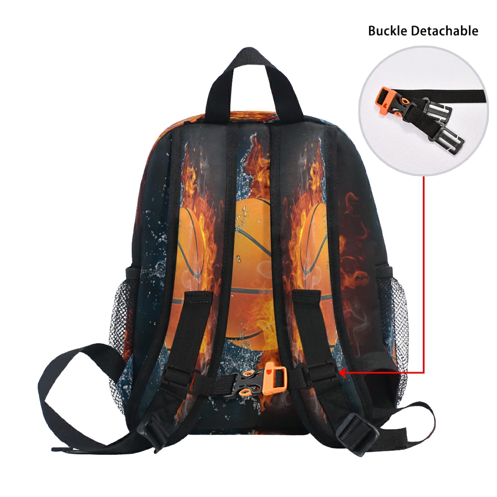 AUUXVA Kids Basketball Backpack - Sports School Bookbag for Boys & Girls, Toddler Diaper Bag for Preschool & Nursery - Perfect for School, Travel & Sports Activities