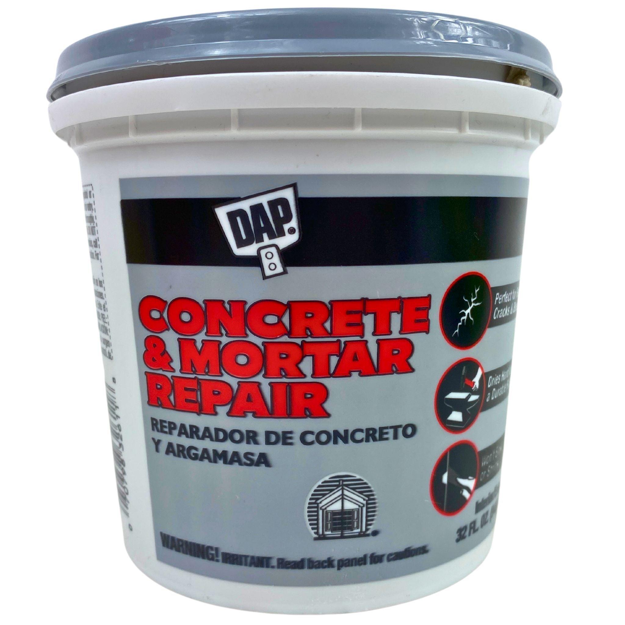 DAP Concrete & Mortar Repair 32OZ (50 Pcs Lot) - Fast-Drying, High-Strength Solution for Cracks & Holes - Perfect for Driveways, Sidewalks & Foundation Repairs