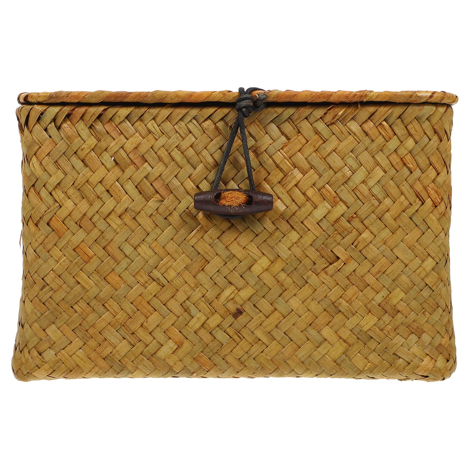 Handwoven Seagrass Storage Basket - Woven Wicker Table Basket for Bread, Toys & Home Organization | Stackable, Eco-Friendly & Child-Safe Storage Container | Perfect for Kitchen, Nursery & Living Room Decor