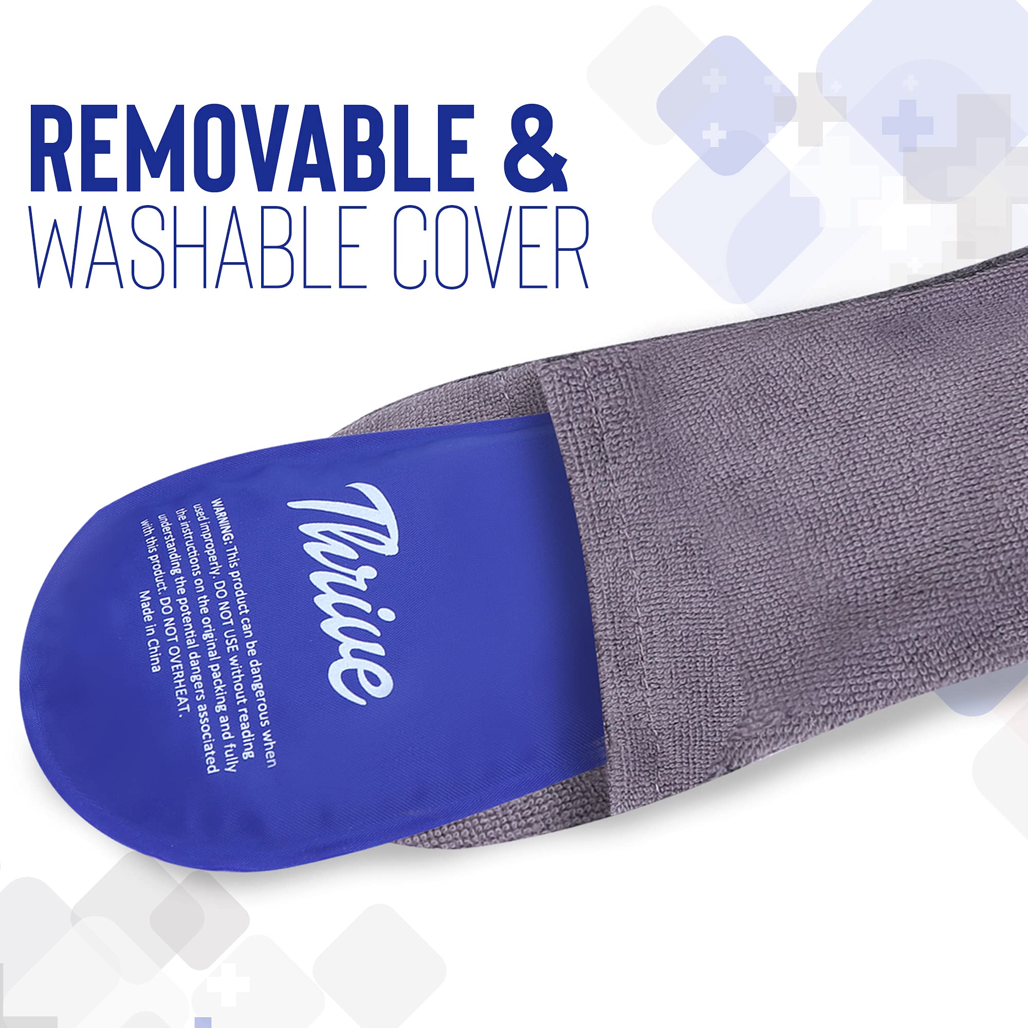 Thrive Perineal Ice Packs for Postpartum Recovery (2-Pack) - FSA/HSA Approved Reusable Cooling Pads for Hemorrhoid Relief, Perineal Pain & Postpartum Care - Blue | Perfect for Post-Surgery, C-Section Recovery & Postpartum Comfort