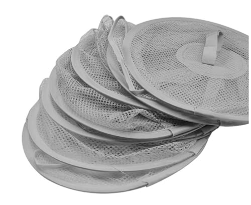 2-Pack 4-Tier Foldable Hanging Mesh Storage Baskets with 2 Hooks, 43.5
