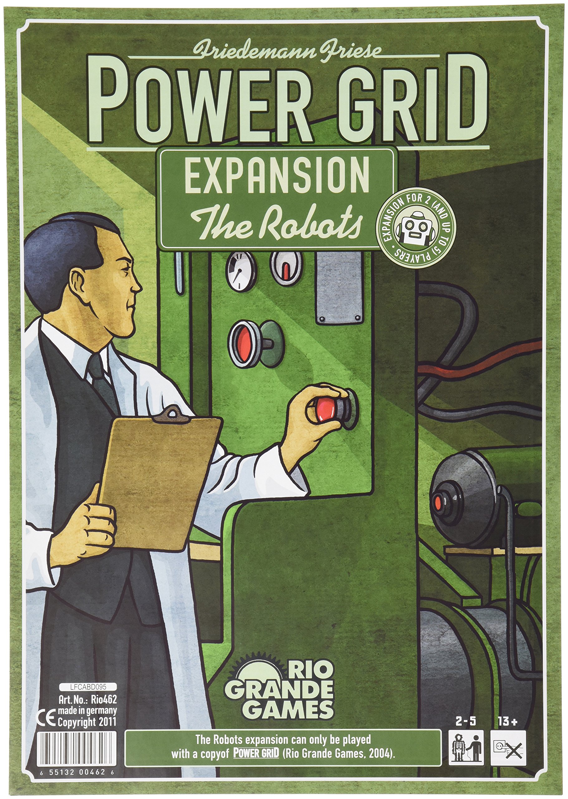 Power Grid The Robots Board Game - Green Edition (462RGG) | Strategy Game for Adults & Families | Perfect for Game Nights & STEM Learning