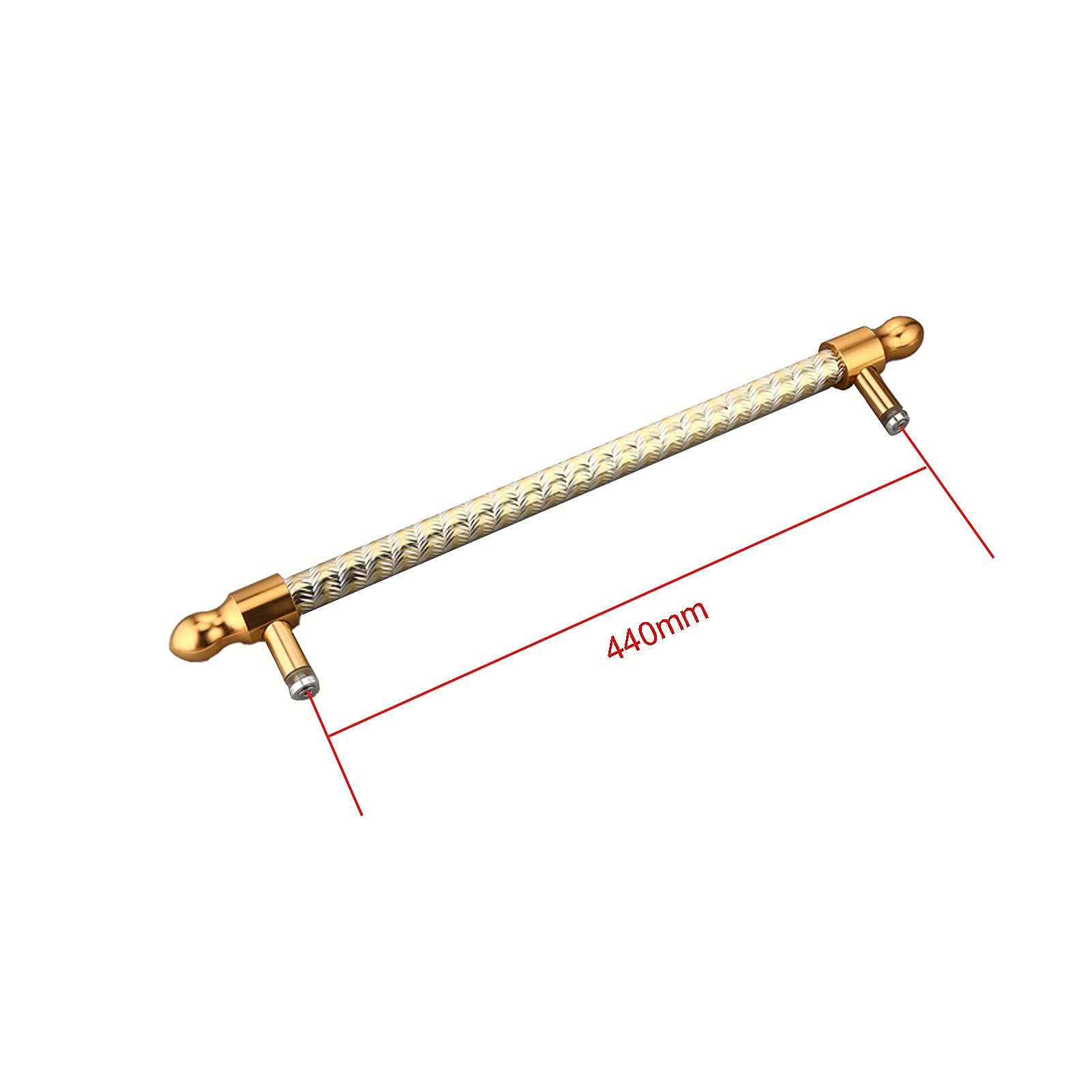 Modern Push and Pull Glass Door Handle - 440mm Stainless Steel Bathroom Door Handle for Shower & Glass Doors - Replace Old or Damaged Handles - Perfect for Home, Office & Commercial Spaces