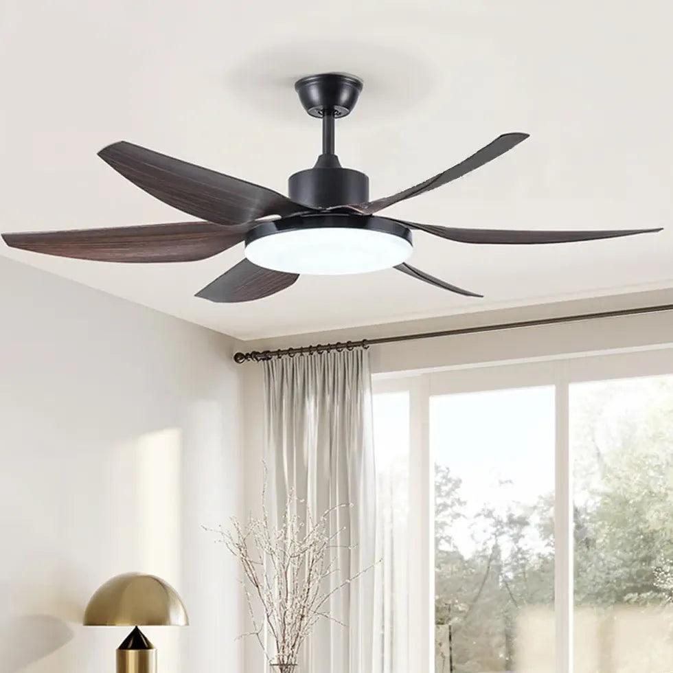 Modern White Ceiling Fan with Light - Minimalist Design for Living Room, Bedroom & Office - Energy Efficient & Quiet Operation