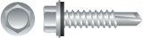 10-16 x 1.50 Inch Zinc Plated Unslotted Indented Hex Washer Head Screws - Box of 2000 - Perfect for Construction, Metal Framing & DIY Projects