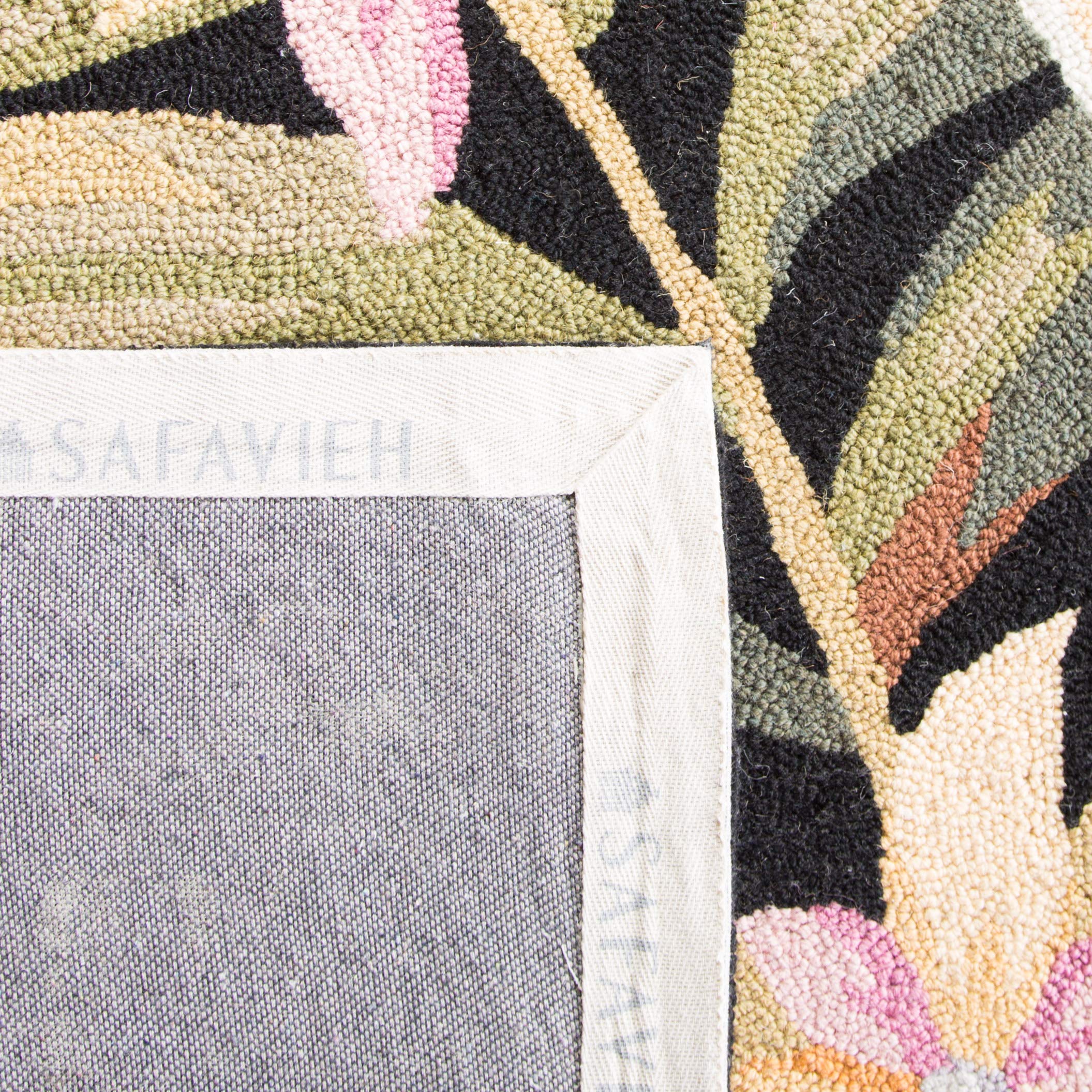 SAFAVIEH Chelsea Collection Hand-Hooked Wool Area Rug - 4'6