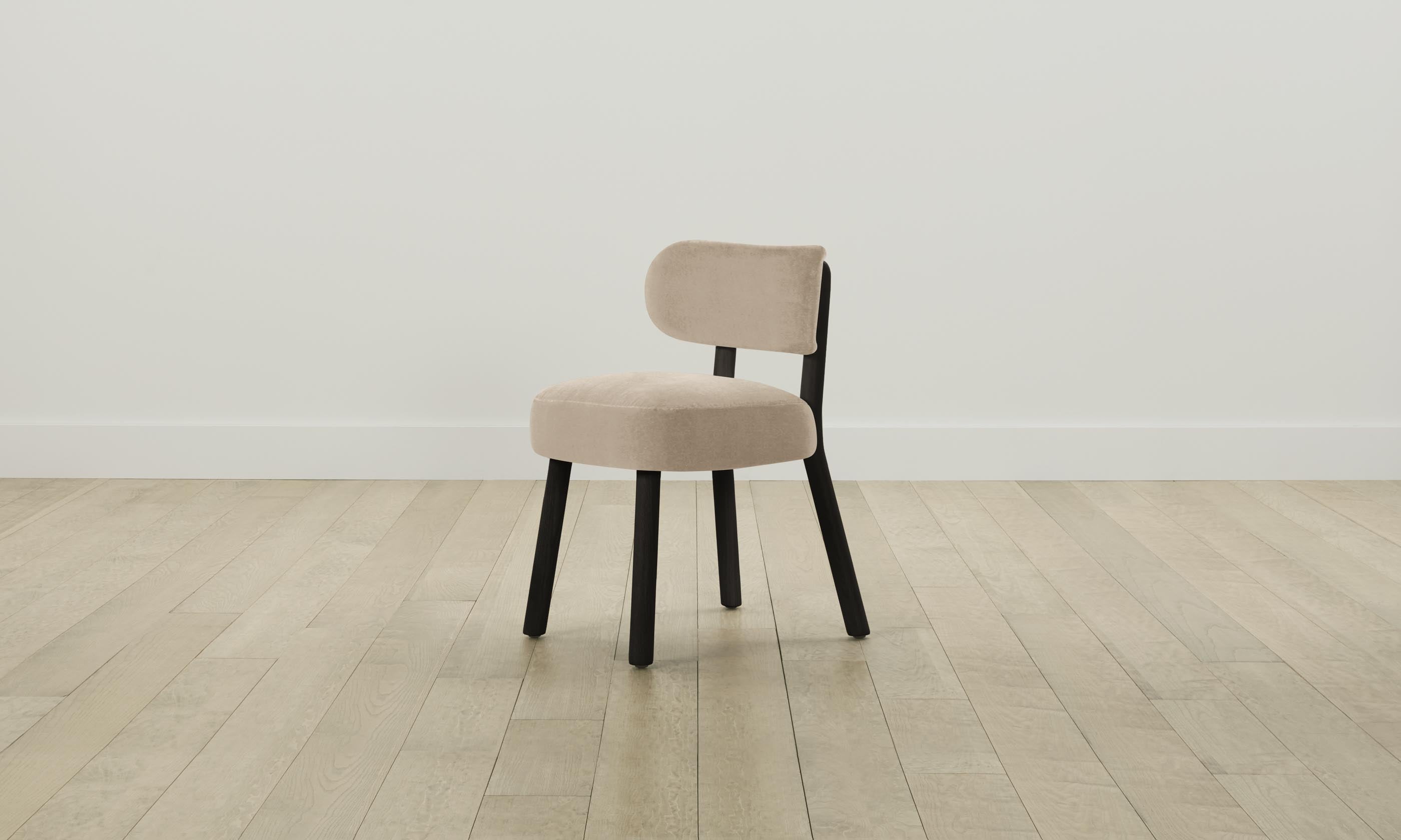 Jane Dining Chair - Performance Velvet Upholstered in Taupe - Perfect for Modern Dining Rooms & Kitchen Breakfast Nooks