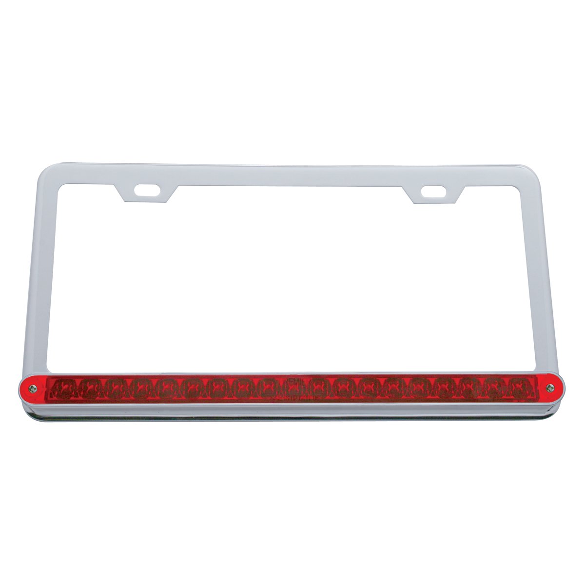 United Pacific 37947 19 LED Red Reflector Light Bar License Plate Frame - Durable LED Truck Accessory for Enhanced Visibility & Safety (Ideal for Pickup Trucks, SUVs, Off-Road Vehicles)